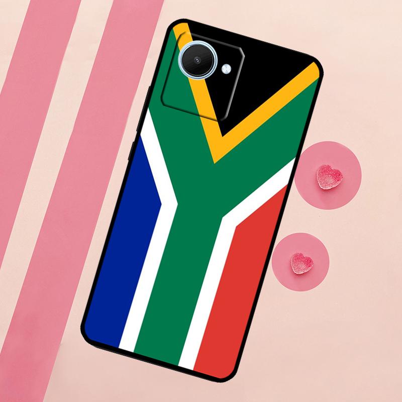 South African Flag Case For Realme C53 C55 C35 C33 C31 C30 C25s C21Y C15 C11 GT Neo 5 3T 2T 9 10 11 Pro Plus