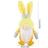 Easter Bunny Gnome Decorations, Cute Rabbit Handmade Easter Gnome Plush Doll Decor, Spring Easter Day Home Table Decor