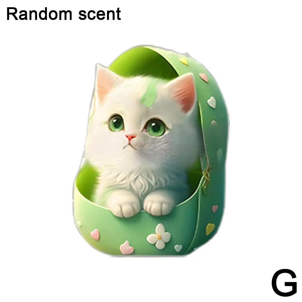 Автомобильный кондиционер Мультяшные кошки Вентиляционное отверстие Ароматерапевтический зажим Очиститель воздуха для салона Веселое акриловое украшение Зажим для воздуха в вентиляционное отверстие Автомобиль Por T7H0
