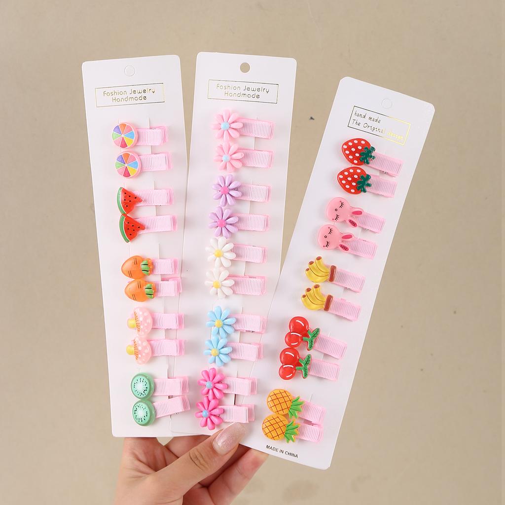 Набор из 30 штук детских заколок для волос, мультяшные бантики, заколки для волос для девочек-цветочниц, милые детские заколки, заколки-автоматы, детские аксессуары для волос