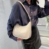 Small Designer Women's Black Bag Simple Retro Crossbody Bags Luxury Pu Leather Female Handbags Pure Color Bucket Shoulder Bag