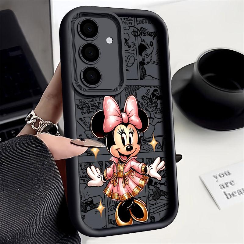 Чехол Minnie Mouse Disney Cartoon S26Ultra для Samsung Galaxy S26 S25 S24 S22 S23 Ultra S21 Plus S20 S25 FE Защитный Мягкий Чехол
