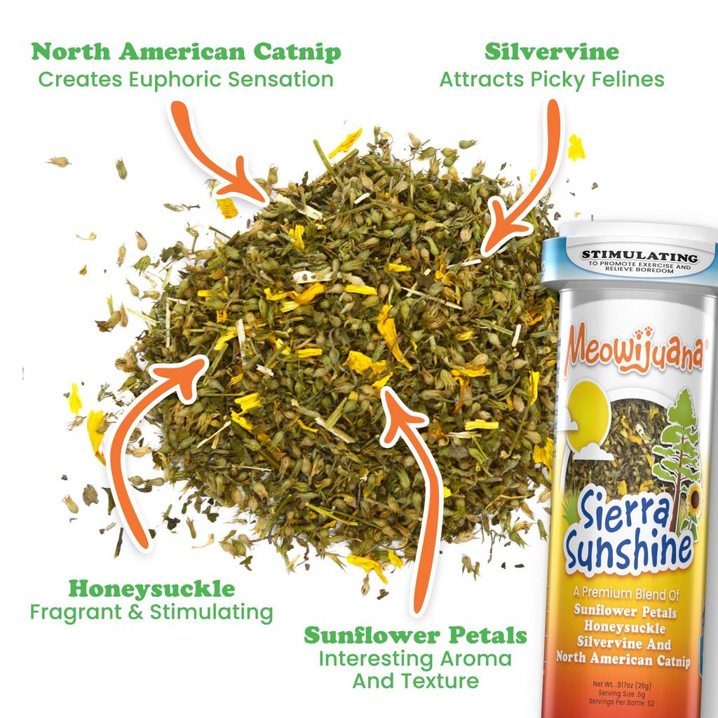 Мяуихуана кошачья мята и кошачья игрушка Руби Раскал Кэт Сьерра Саншайн кошачья мята восстанавливают и улучшают ваше комбо, игрушку, смесь, здоровье кошки.
