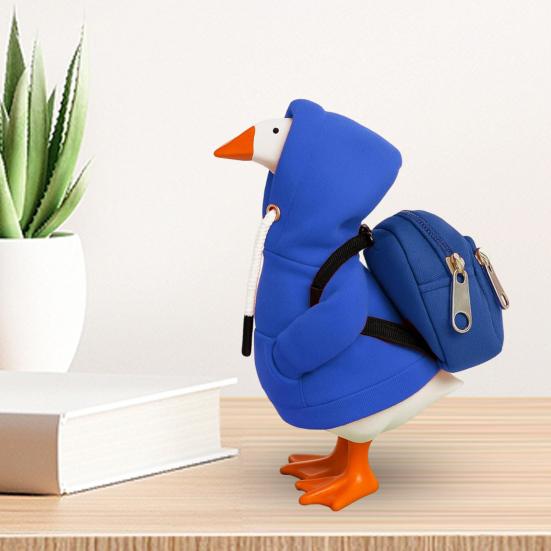Mini Goose Hoodie With Backpack 7 Inch Desk Goose Outfit Mini Porch