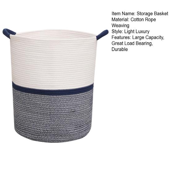Корзина для хранения с удобной переноской, большой вместимостью для белья, большими открывающимися ручками, корзина для домашней одежды