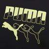 Puma Футболка женская с коротким рукавом и заниженной линией плеч, с круглым вырезом и принтом логотипа, черная 584427-56
