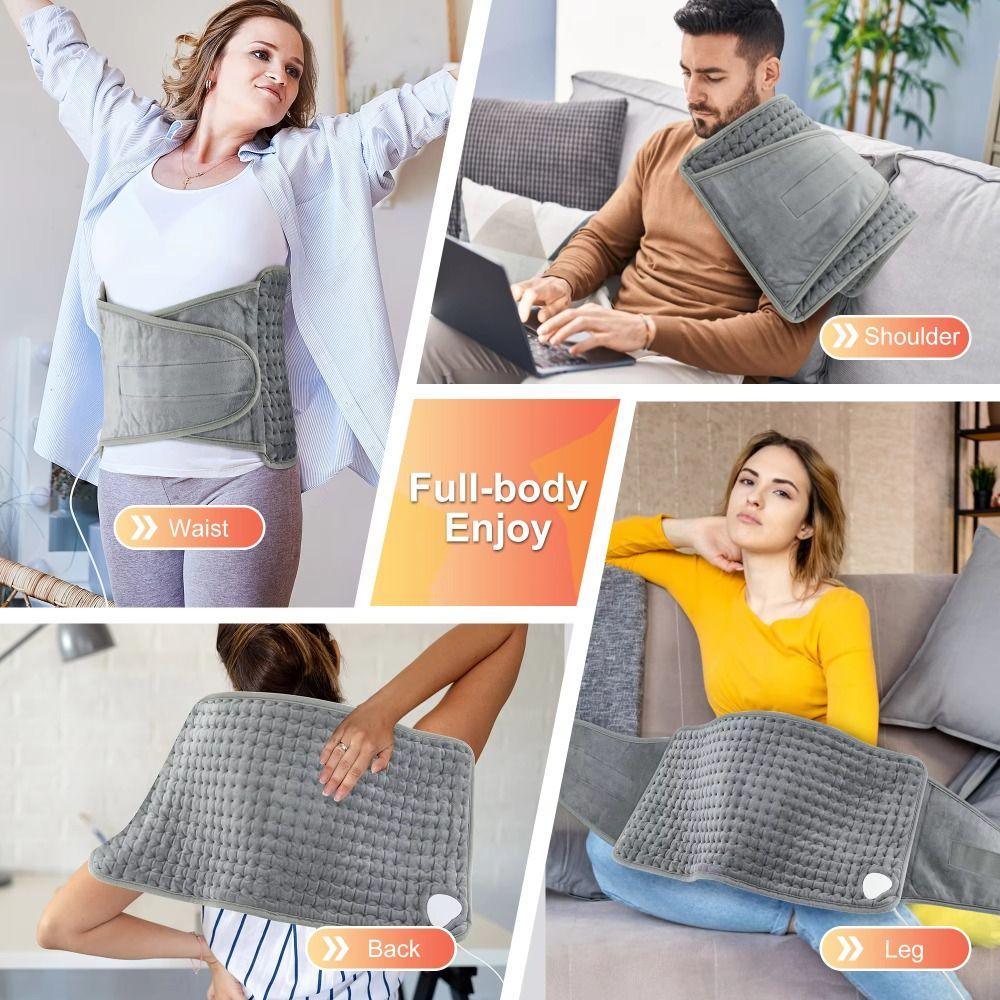Portable Warm Thermal Pad Temperature Control Warming Back Belt Electric Thermal Blanket Home