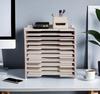 Document Case Letter Case B4 Tabletop Desk Clean 10 Tier Tray Shallow Tray Wooden Drawer Height Adjustable Slide Board Document Organizer Shelf
