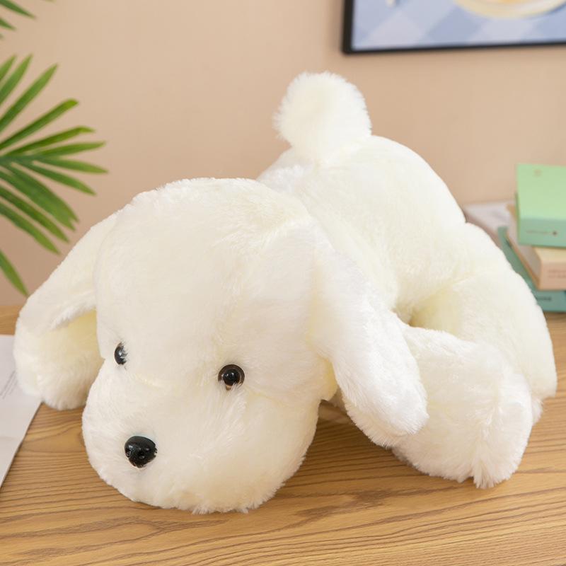 Cute White Plush Dog Pillow Stuffed Animal Soft Scented Plush Toy Birthday Gift for Girls