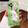 Чехол для OPPO Find X3 X3 Pro, прозрачный, роскошный, милый, с кроликом, смешной, из мягкого силикона TPU, задняя крышка для OPPO FindX3 X3Pro