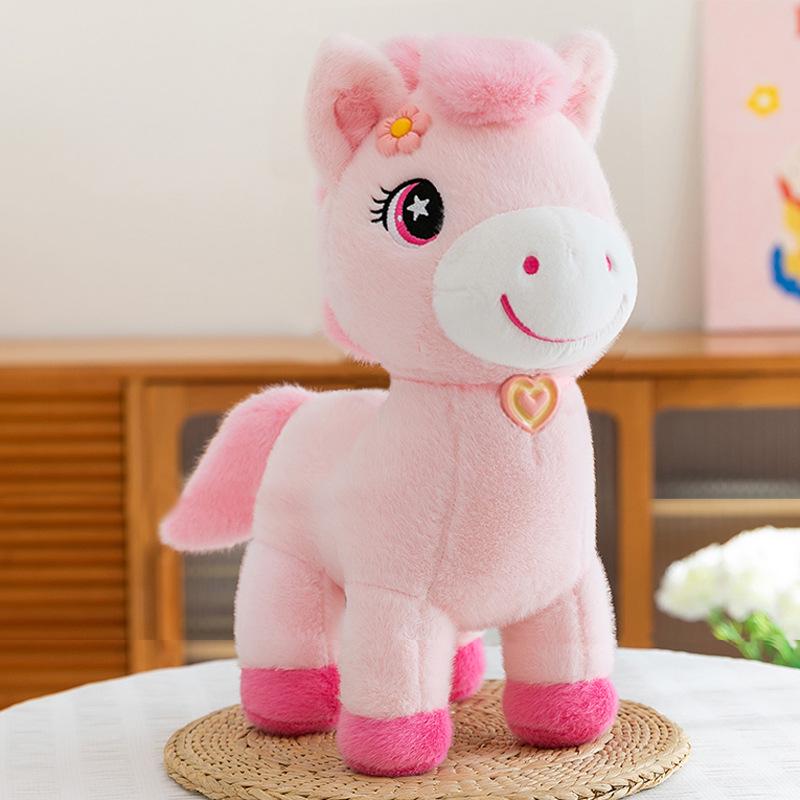 2026 Year of the Horse Zodiac Plush Mascot: Good Luck Horse Doll Gift