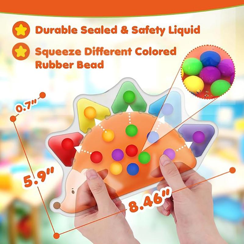 Сенсорные игрушки для сортировки по цвету для малышей 3-5 лет, дошкольные обучающие занятия, дорожная игрушка, Монтессори, аутизм, тихие непоседливые игрушки