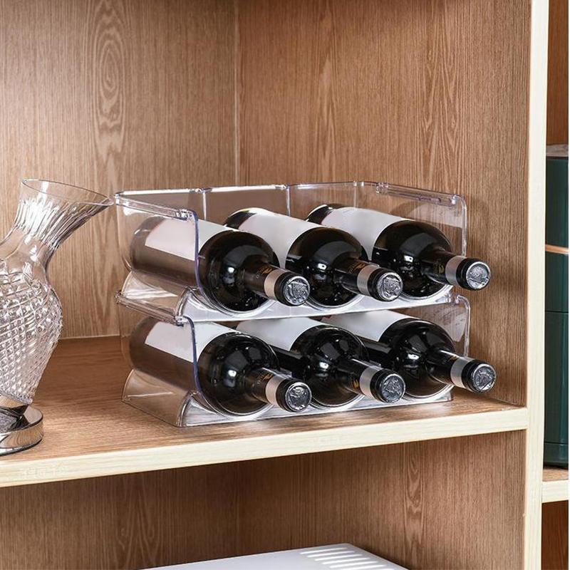 Wine Storage Rack Stackable Wine Bottle Holder Wine Cabinet Counter Holder Red Wine Storage Stand Champagne Wall Stand