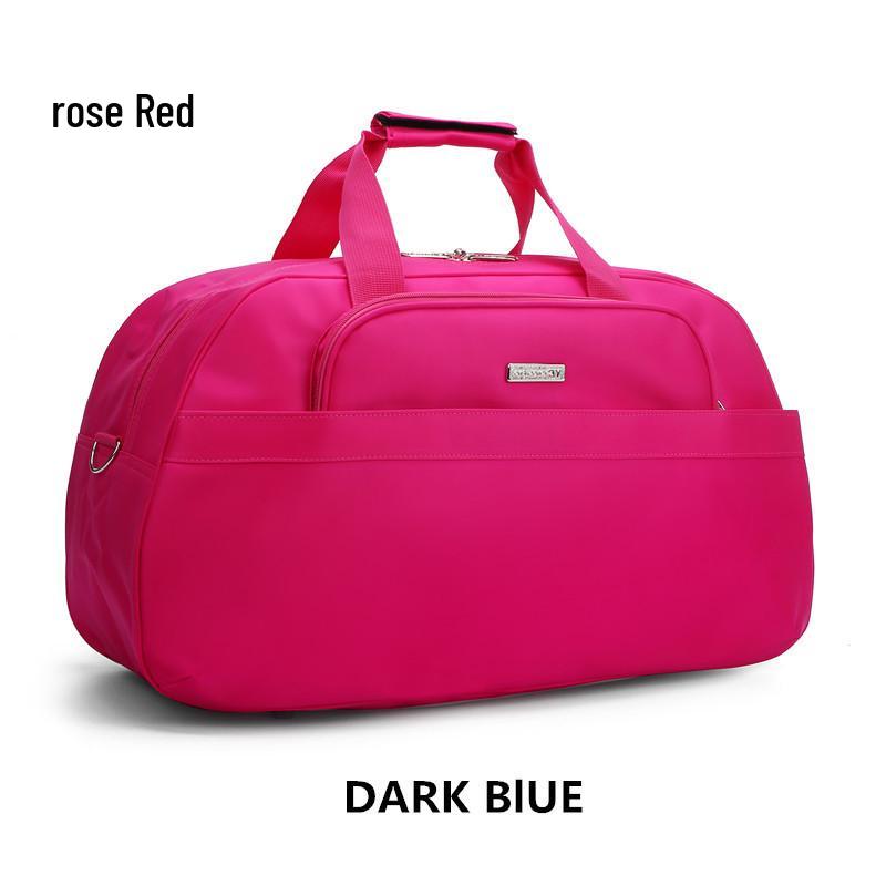 Дорожная сумка красного цвета большой вместимости - Унисекс, одно плечо, свадебный багаж, с возможностью нанесения логотипа