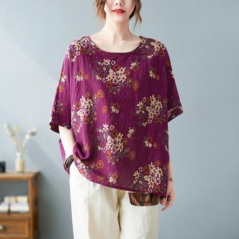 Женская летняя футболка большого размера с круглым вырезом и короткими рукавами, женский пуловер, рубашка Bata, топ для женщин