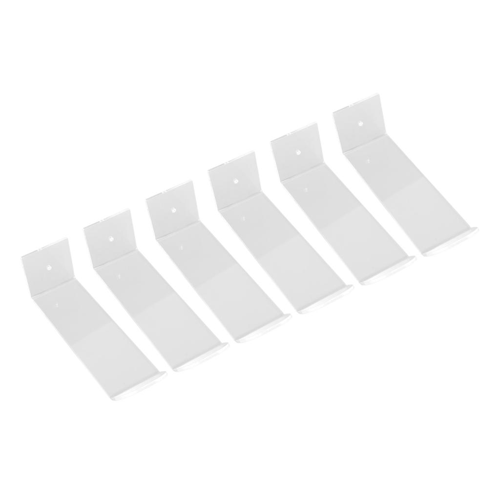 6pcs Acrylic Headband Holder Wall Clear Hanging Headband Organizer Storage Wall Mounted Headband