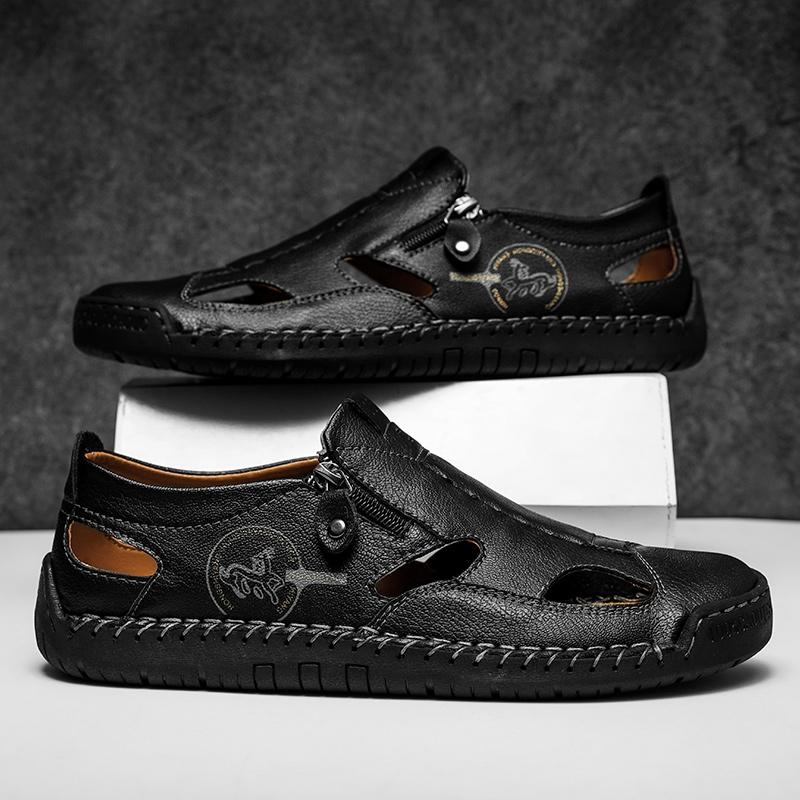 Модные дышащие мужские слипоны с вырезами, летние лоферы, мужская повседневная кожаная обувь, горячая распродажа, мокасины для отдыха и ходьбы, обувь для походов