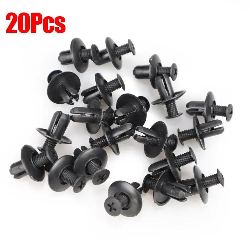 New Car Fasteners Auto Bumper Fender Mud Flap Mudguard Plastic Rivet Fixing Clips Cover  for Lexus Subaru Auto Accessories 8mm