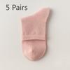 5 пар хлопковых носков до середины икры на весну, лето и осень. Антибактериальные носки из чесаного хлопка с защитой от запаха. Удобные носки из хлопка без косточек.