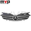 For Benz CL18DChrome Black AMG Style Bumper Grille Grill With Star Emblem Logo For Mercedes Benz SLK-Class R170 1997-2004 SLK200 SLK230 SLK3209FE