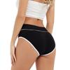 5PC Women's Large Color Cotton High Waist Pants With Raised Hips Underwear