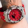 CASIO Unisex Liquid Crystal,Analog Dual Display Series 48.5mm Red Watch GA-2100-4A(Watch8--)