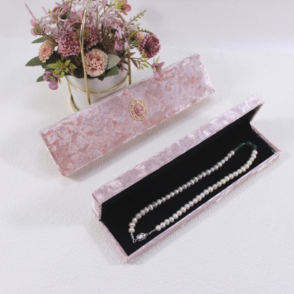 Bracelets Wedding Ring Display Case Pink Necklace Storage Box Retro Jewelry Box Gifts