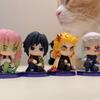 Фигурки Demon Slayer Q Posket Mini Kimetsu No Yaiba ПВХ Куклы Набор из 5/10/12/15 Для Украшения Рабочего Стола