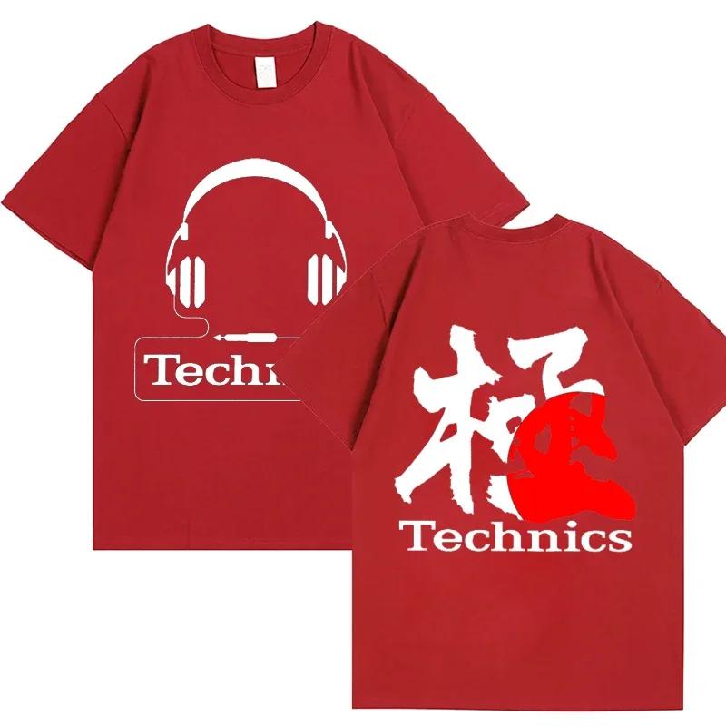 Футболки с принтом Real Djs Matter Technics для мужчин с коротким рукавом Harajuku Street, летние футболки Technics Headphone DJ Harajuku, футболка для мужчин