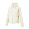 Fitness Series Hooded Cardigan Solid Color Sweatshirt Women Sweatshirts Fat-Yellow AWDU148-1
