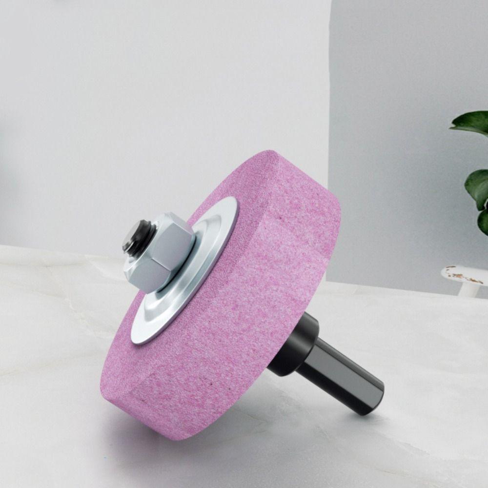 Round Rotary Grinding Stone 75mm Table Grinder Drill Durable Abrasive Stone
