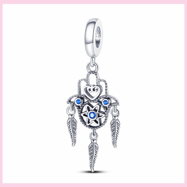 925 Sterling Silver Angel God Of Love Charms Wing Beads Diy For Original Pendant Bracelets Feather Jewelry For Women Gift