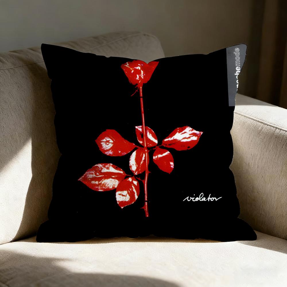 D-Depeche Mode Band Pillow Case Pillowcase, Double-Sided Printed, Sofa Cushion, Bedroom Headboard Pillow