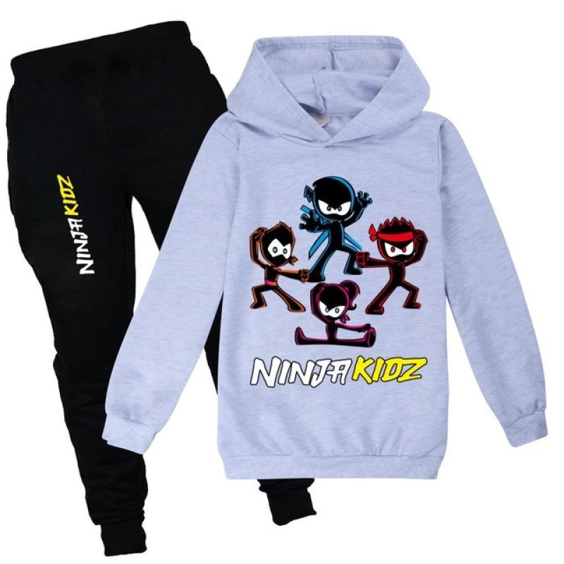 NINJA KIDZ Детский бутик одежды, оптовая продажа, хлопковая детская одежда, футболка для девочек, штаны, костюм, школьная одежда для мальчиков, толстовки для маленьких детей