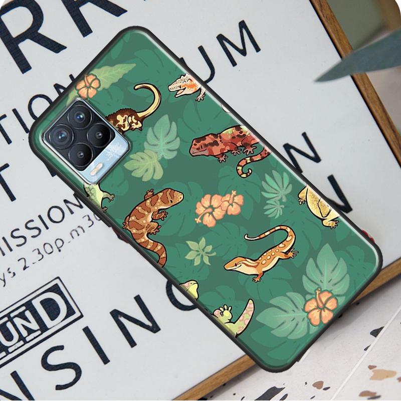 Чехол с изображением ящериц и гекконов для Realme 8i 8 Pro GT Neo 2 Master C15 C21, чехол для OnePlus 8T 9R Nord2 9 Pro