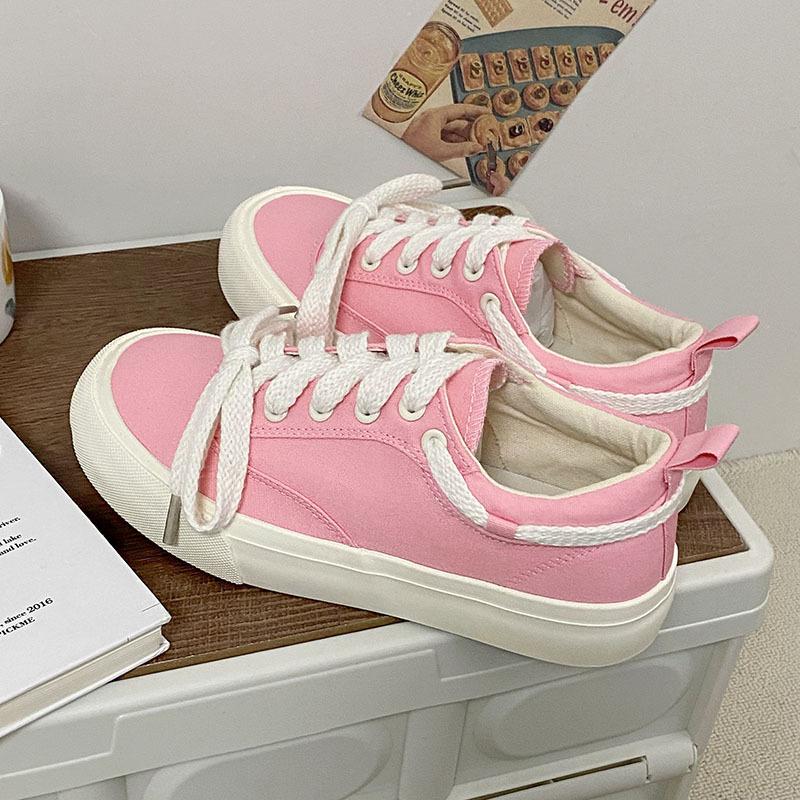 Женская обувь Кроссовки Вулканизированная обувь Женская платформа Повседневная Весна Осень Шнуровка Плоская обувь Спортивная женская обувь Кроссовки из ткани