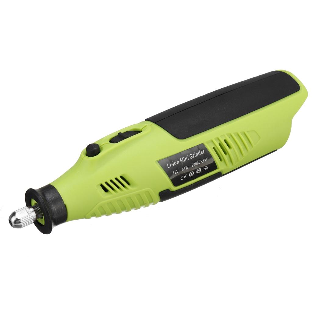 Мини беспроводная электрическая шлифовальная машина 20000 об/мин Набор для заточки цепной пилы Шлифовальная машина Перезаряжаемый инструмент для резьбы, обрезки и полировки 27,3*5 см