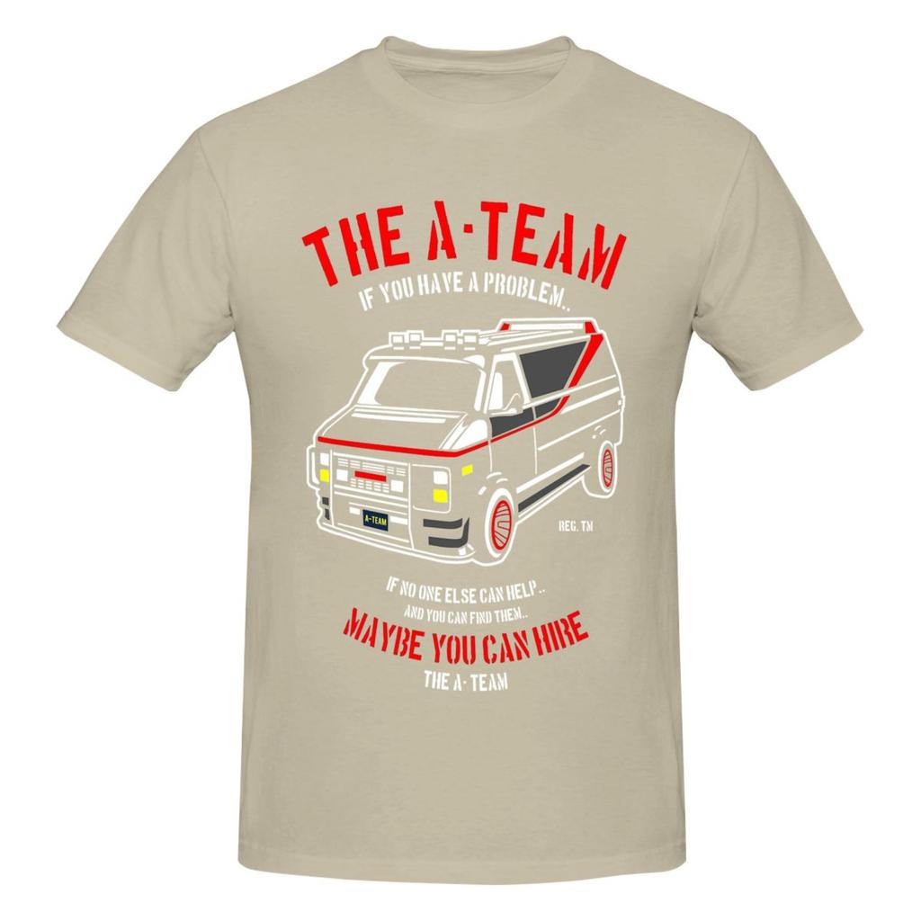 Футболка A Team, мужская, из чистого хлопка, винтажная футболка с круглым вырезом, футболки с коротким рукавом, одежда, идея для подарка