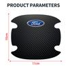 4PCS Car Door Handle Bowl Scratch Protector Carbon Fiber Stickers For Ford mk2 mk3 Ranger Mondeo mk4 S-MAX Kuga Mustang Fusion