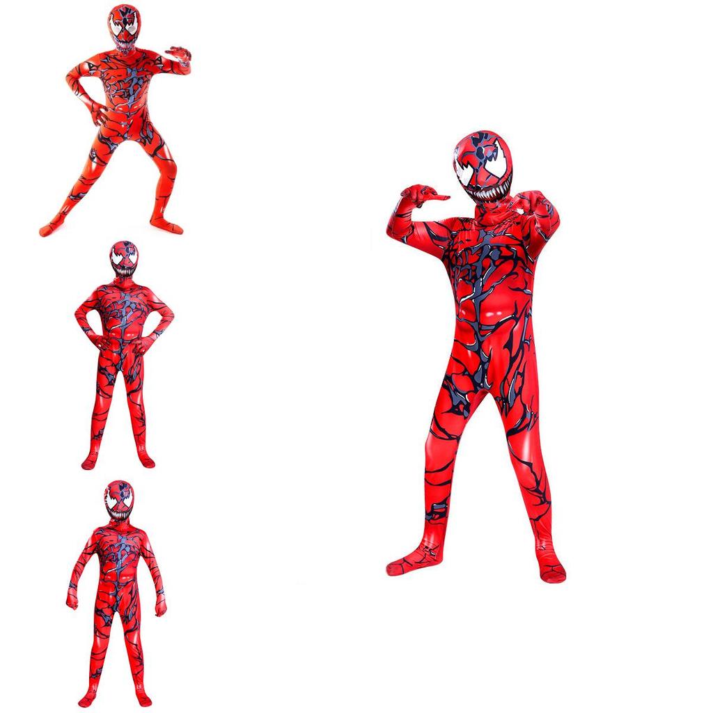 Костюм для косплея Черного Венома для взрослых и детей, костюм на Хэллоуин для фанатов Человека-паука