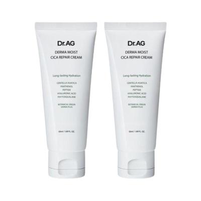 Dr.AG Cica Repair Cream 50 мл x 2 | Корейский уход за кожей с центеллой | K-Beauty Успокаивающий увлажняющий крем для чувствительной и склонной к акне кожи