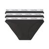 FW22 Solid Logo Jacquard Sexy Underwear 3-Pack Women Underwear Black QD3588-001