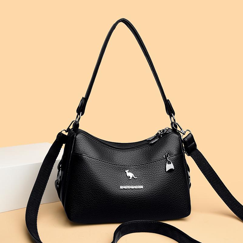 Женская сумка через плечо из ПУ большой вместимости