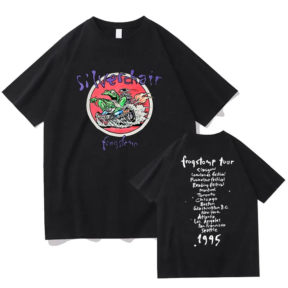 Cotton WomenUnisex Teeshirt Silverchair Frogstomp Tshirts High Quality Cotton Comfortable Tshirts Summer Casual Camisetas