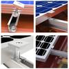 4Pcs Aluminum Zinc Zinc Alloy Solar Panel Mounting Clamp Solar System Install Accessories  Solar Panel Fixing