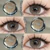 Eyeshare Контактные линзы цветные 2 шт. коричневые натуральные линзы высокого качества годовые красивые зрачки модные контактные линзы для глаз