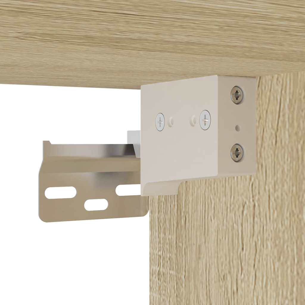 3 Piece Bathroom Furniture Set in Sonoma Oak Particleboard