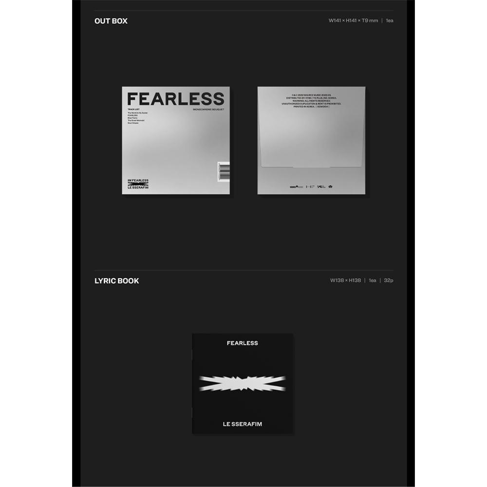 LE SSERAFIM FEARLESS Monochrome Bouquet Первый мини-дебютный альбом