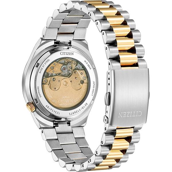 Citizen Унисекс NJ0154-80H ( Часы CITIZEN COLLECTION Механические) Круглые часы серебряные аналоговые