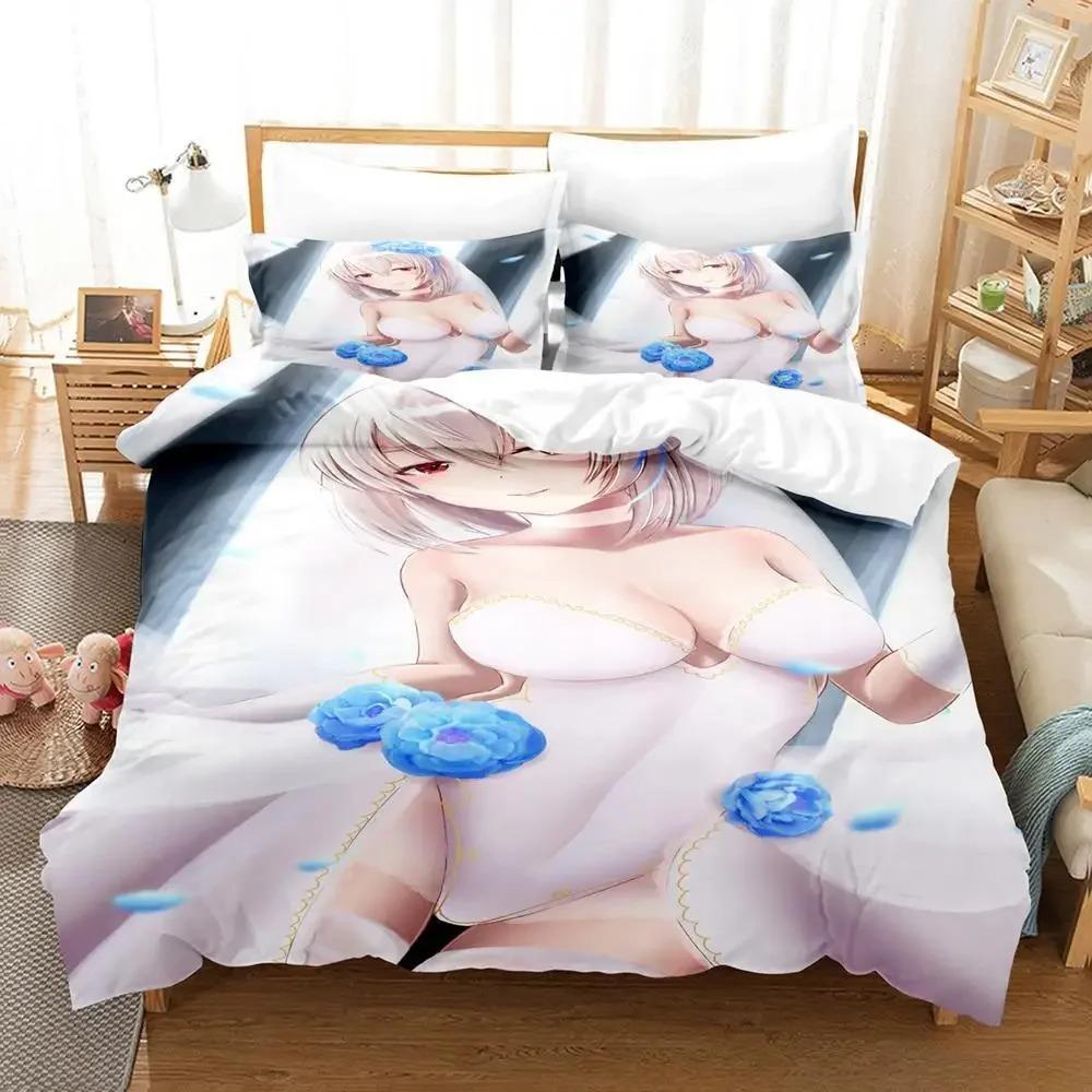 Сексуальный набор постельного белья Azur Lane Sirius 3D-печать Мультяшный Аниме Пододеяльник Взрослый Ребенок Спальня Игровая Девочка